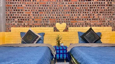 Tweepersoonskamer met 2 aparte bedden — My's Homestay sapa